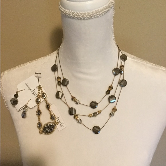 3 pc Charming Charlie Necklace & more set - Picture 1 of 1
